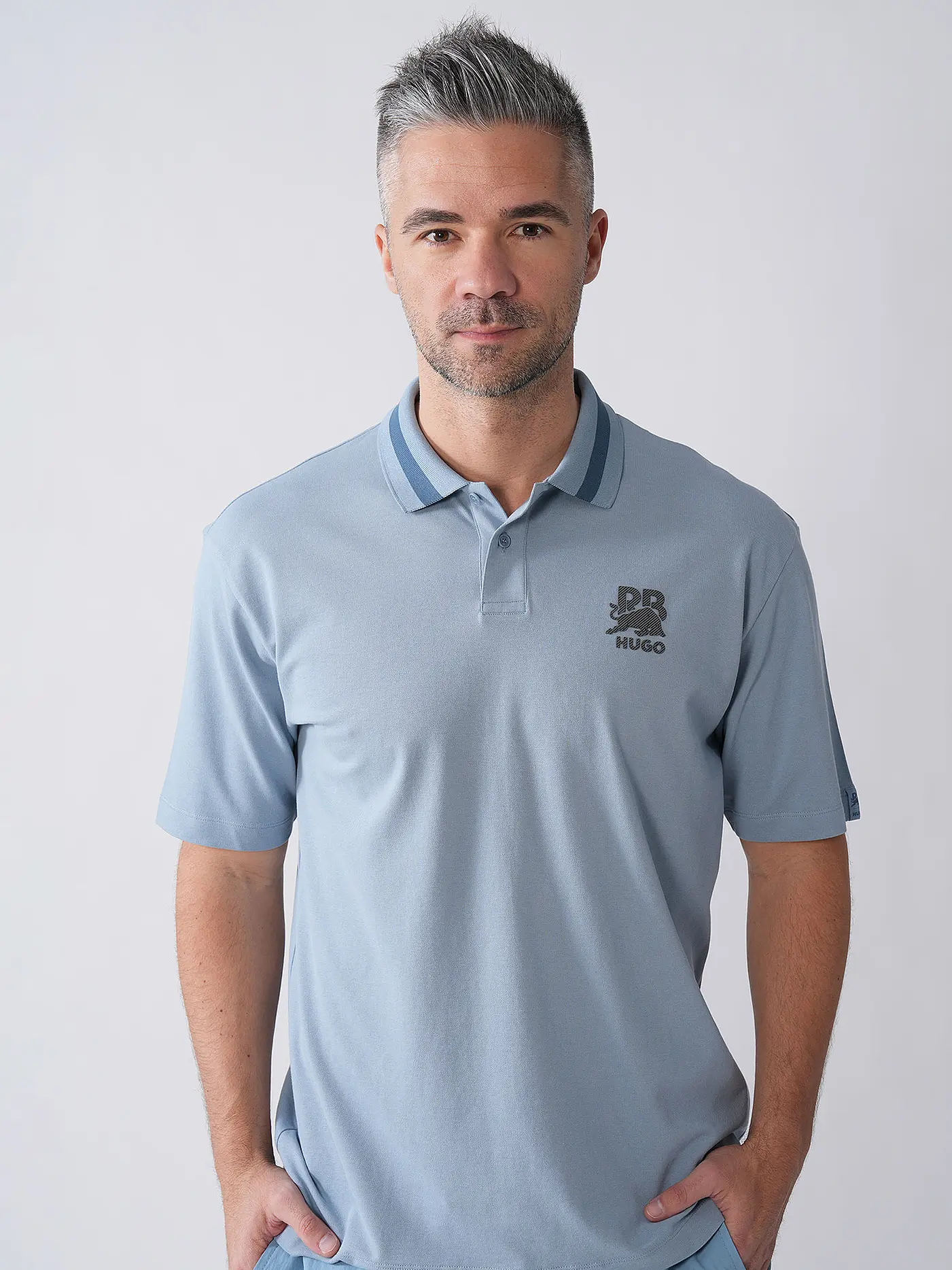 HUGO | Poloshirt HUGO x RB | blau