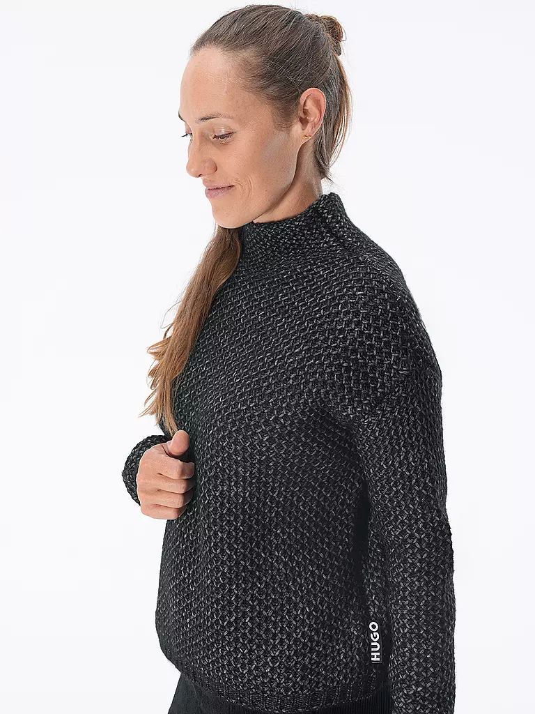 HUGO | Pullover SAFINEYN | schwarz