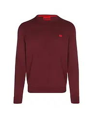 HUGO | Pullover SAN CASSIUS-C1 | dunkelrot