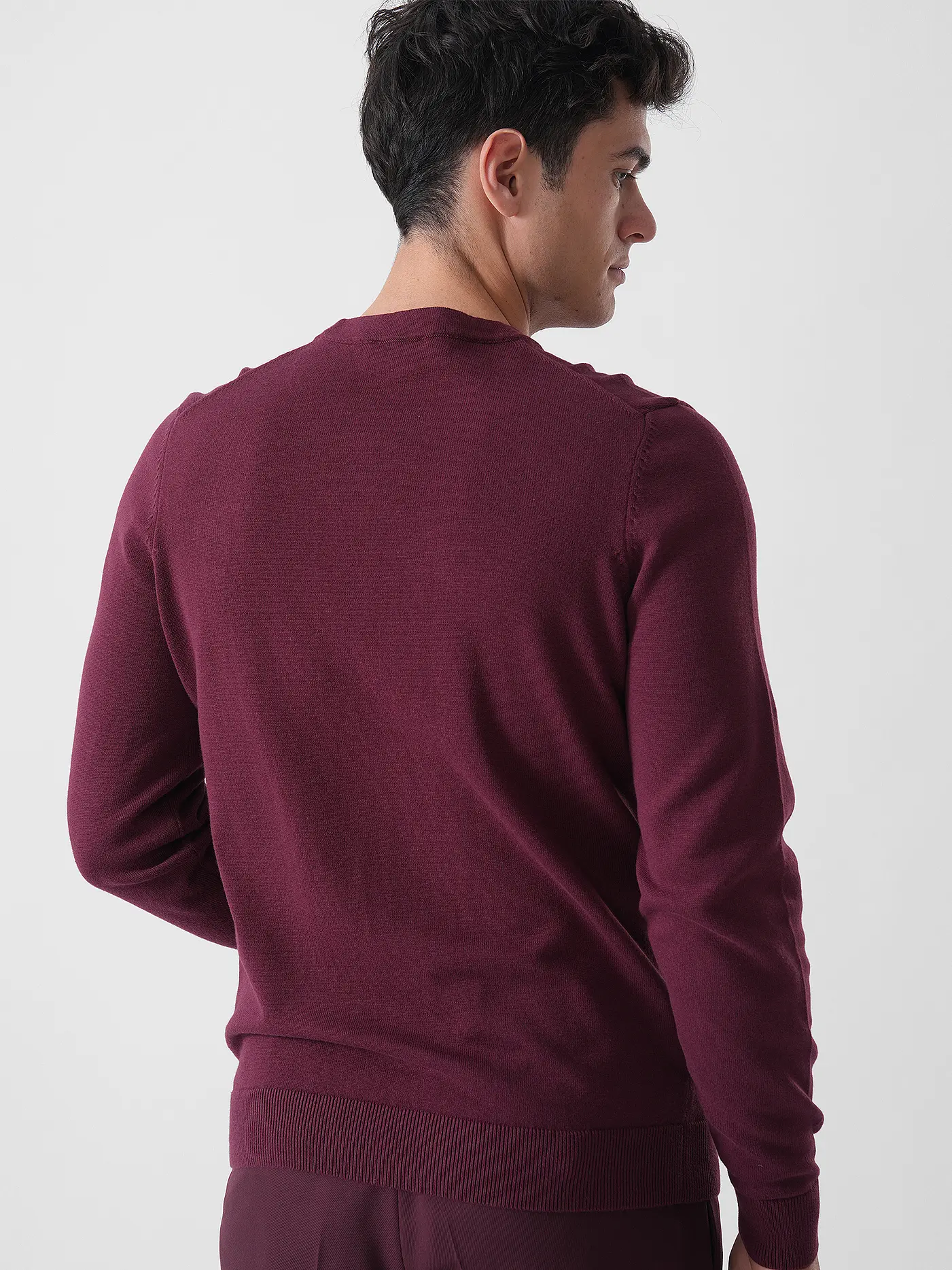 HUGO | Pullover SAN CASSIUS-C1 | dunkelrot