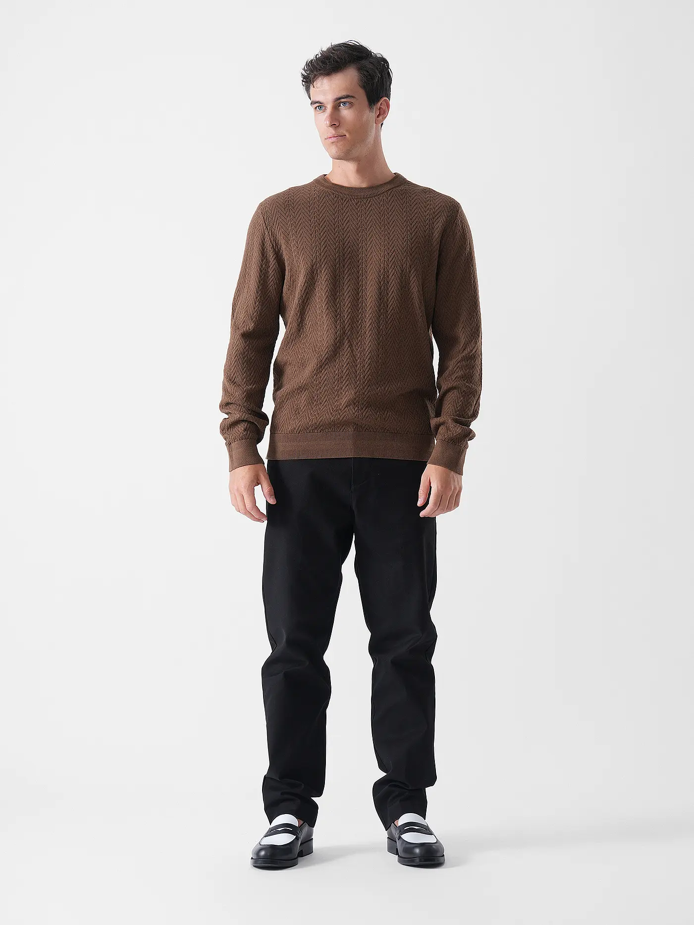 HUGO | Pullover SIMO | braun
