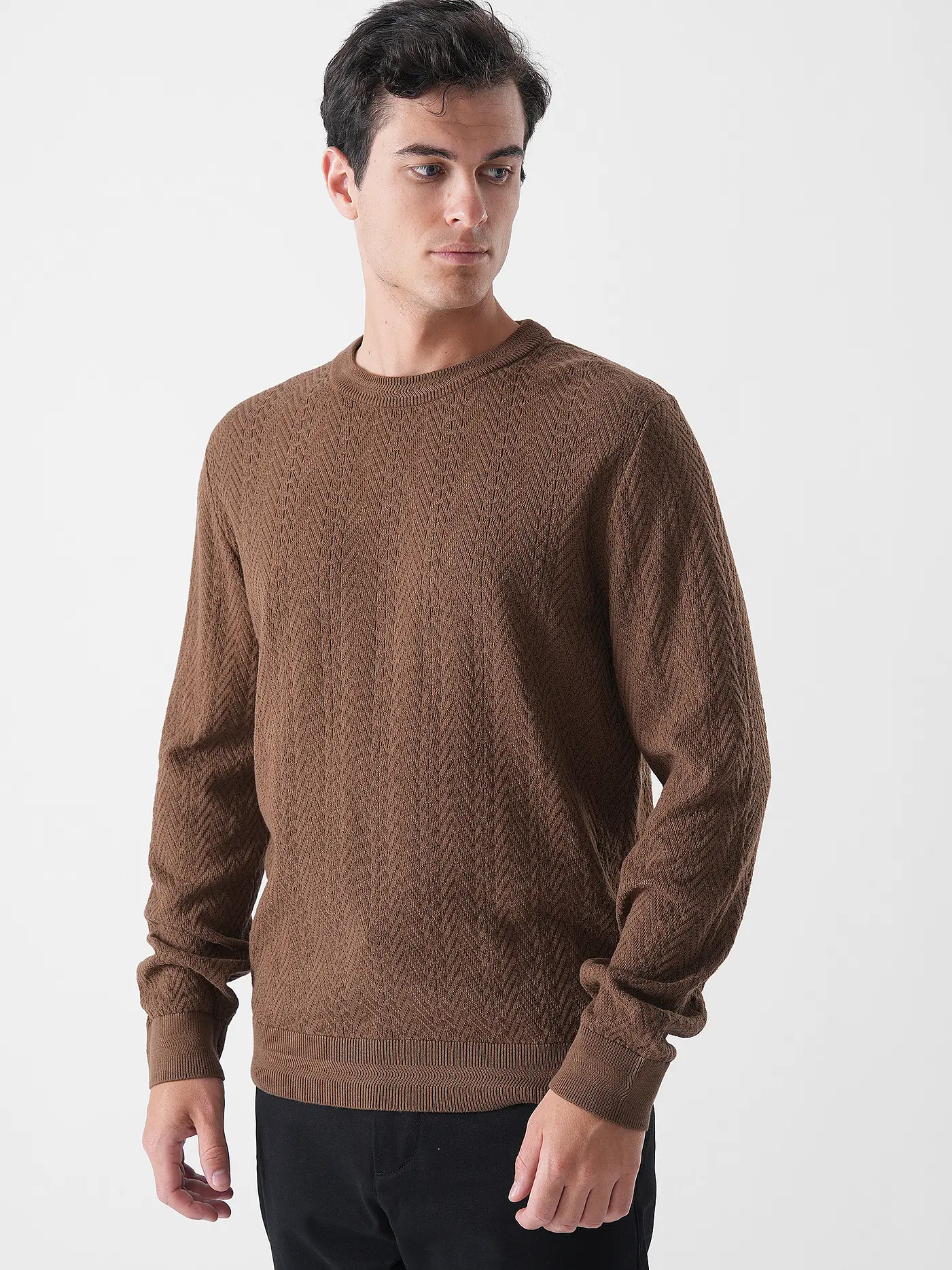 HUGO | Pullover SIMO | braun