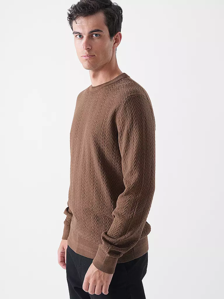 HUGO | Pullover SIMO | braun