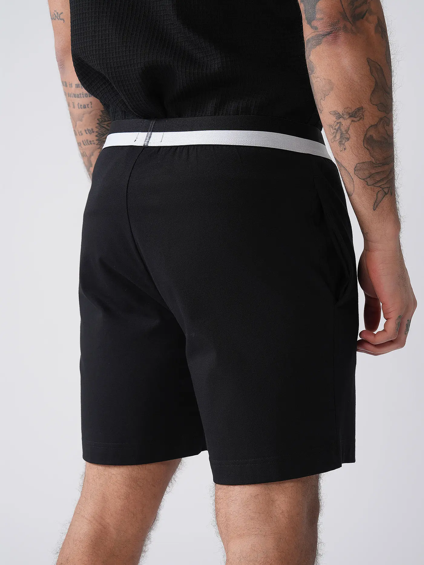HUGO | Pyjamahose - Shorts AMSTERDAM | schwarz