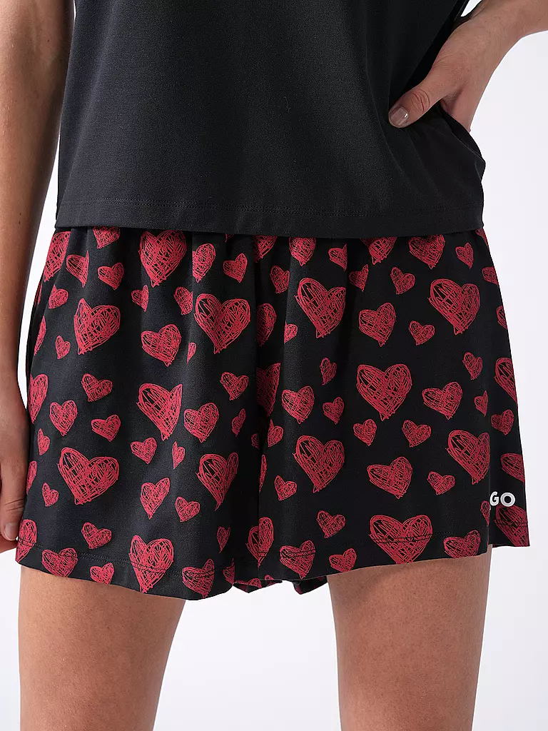 HUGO | Pyjamashorts NIKKA | rot
