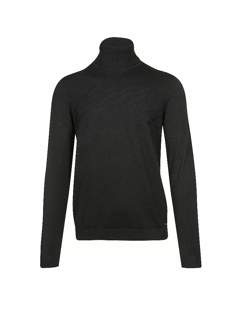 HUGO | Rollkragen-Pullover | schwarz