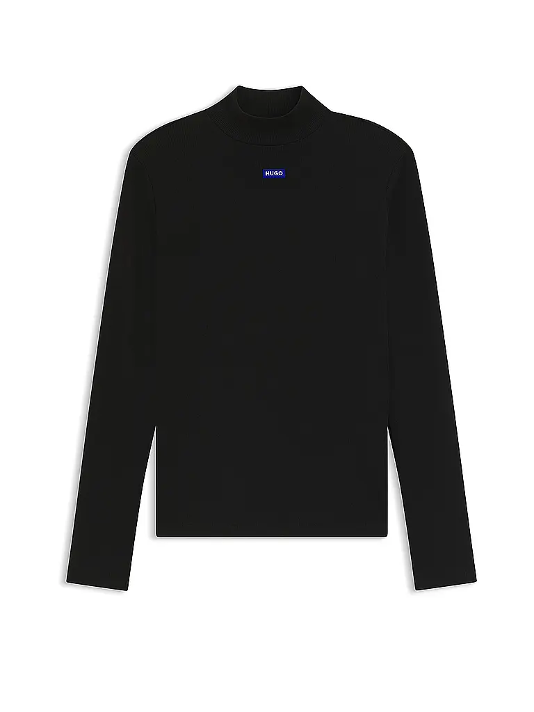 HUGO | Rollkragenpullover  | Schwarz