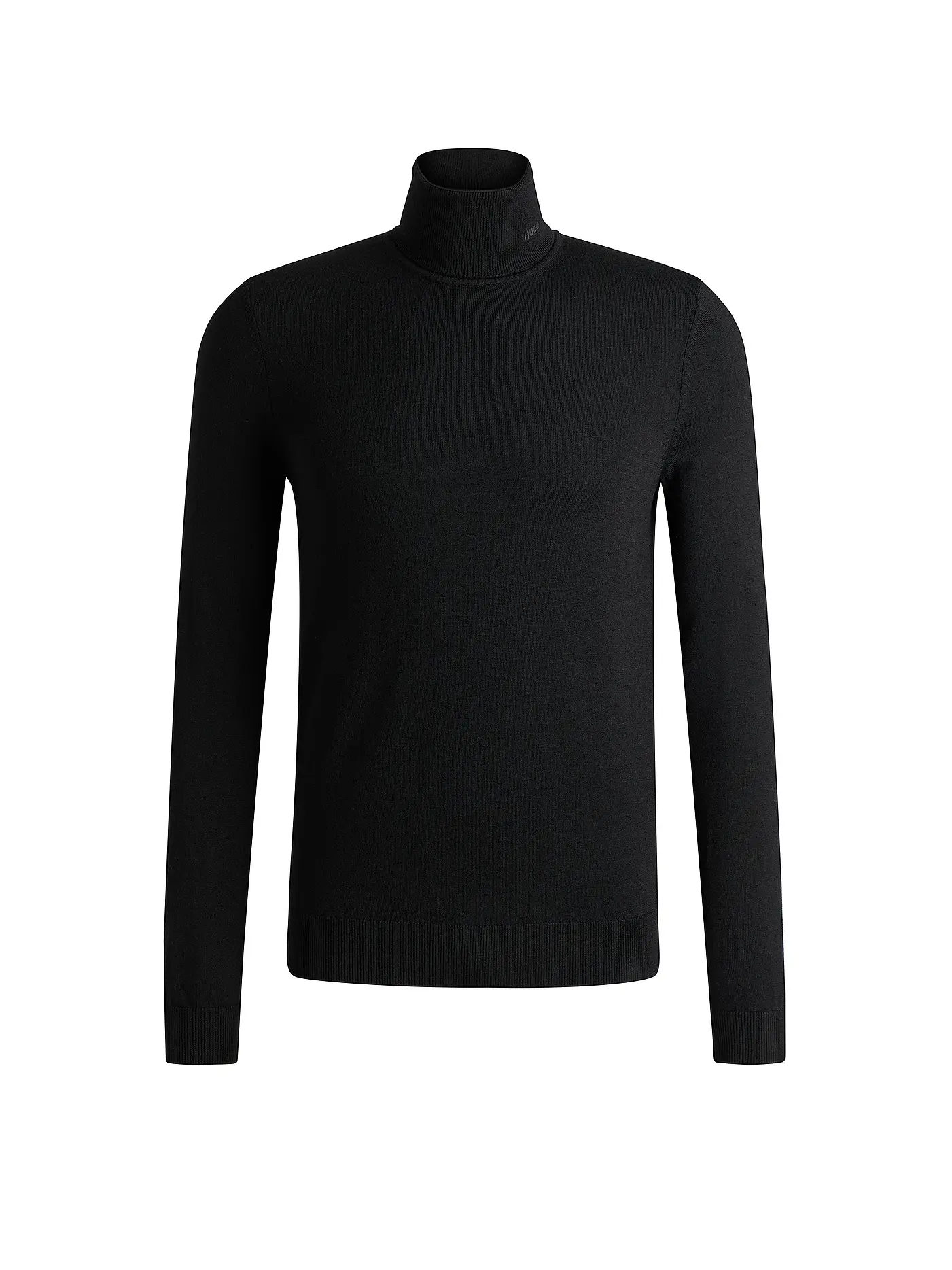 HUGO | Rollkragenpullover SAN THOMAS | schwarz