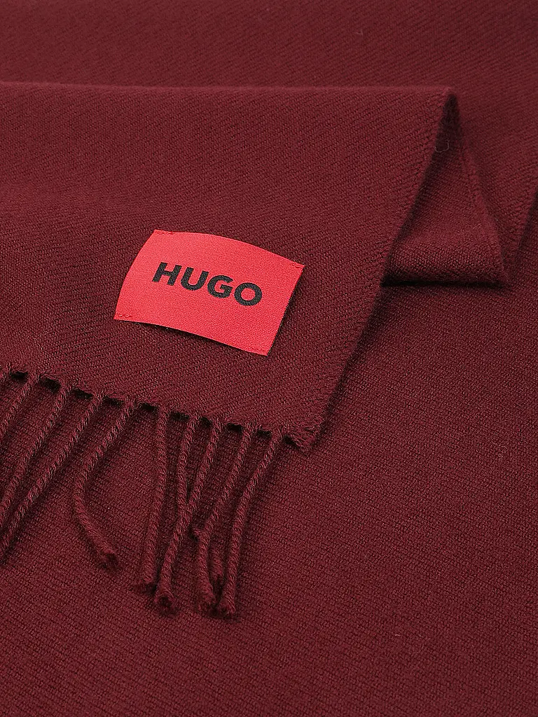 HUGO | Schal JUSTER | Dunkelrot