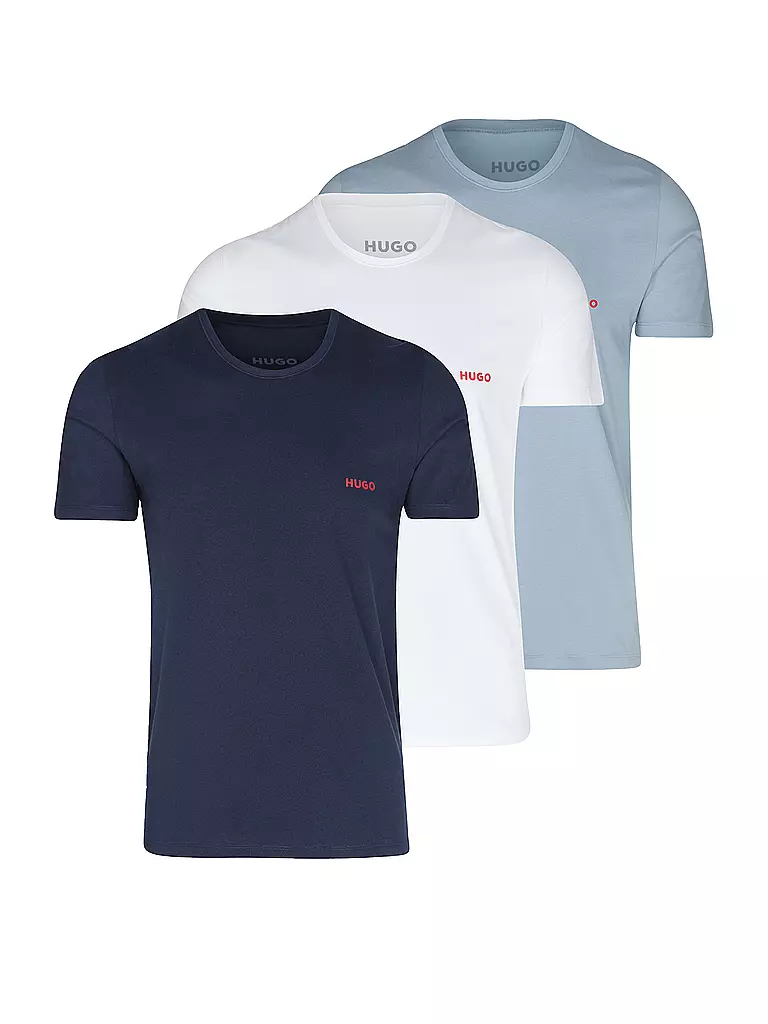 HUGO | Shirt 3er Pkg. open miscellaneous | blau