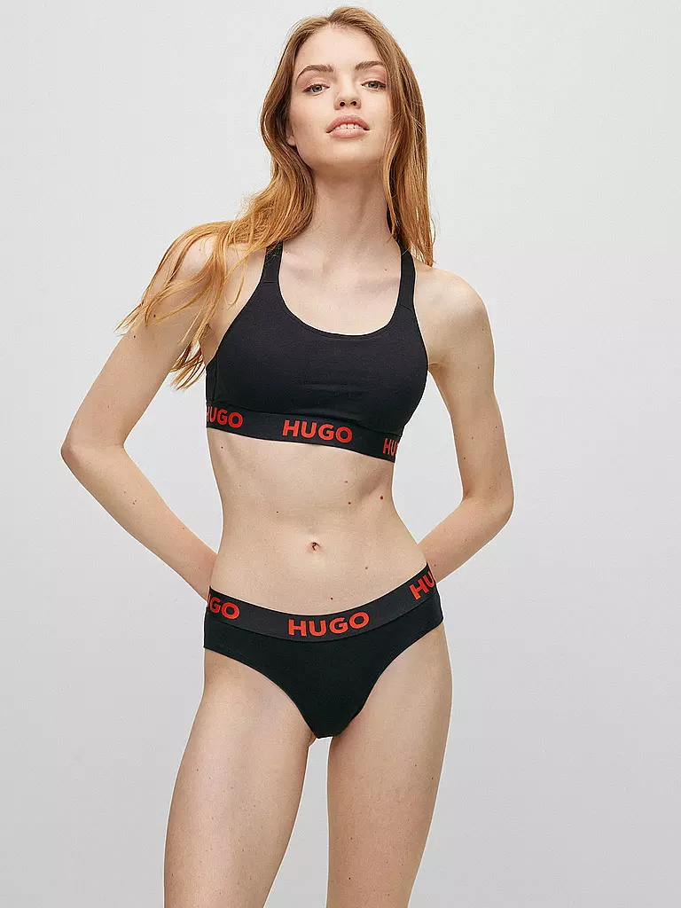 HUGO | Sport Bustier | schwarz