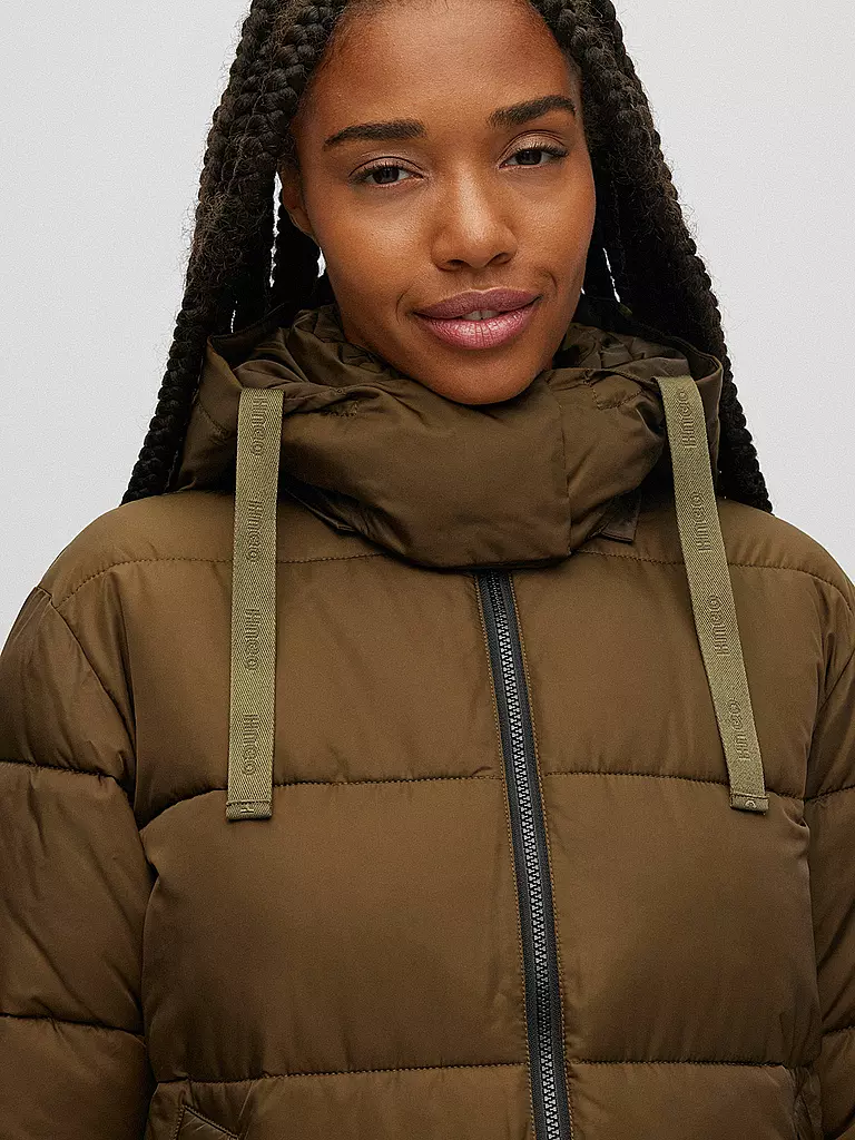 HUGO | Steppmantel Favina | olive