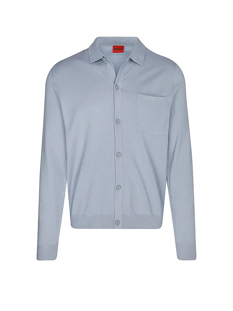 HUGO | Strickjacke SAN JORDAN-CV | Hellblau