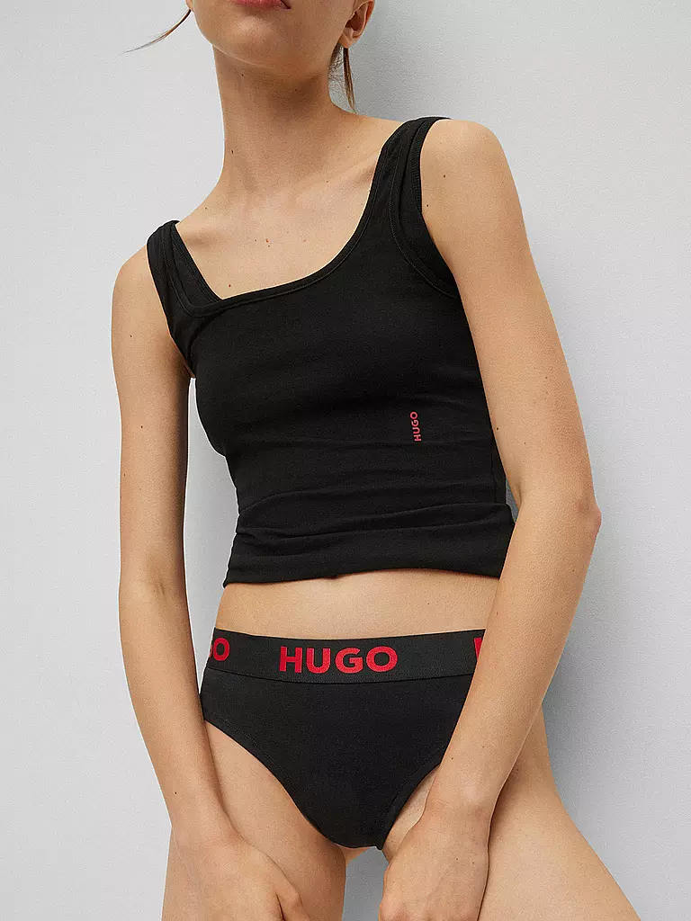 HUGO | String black | weiss
