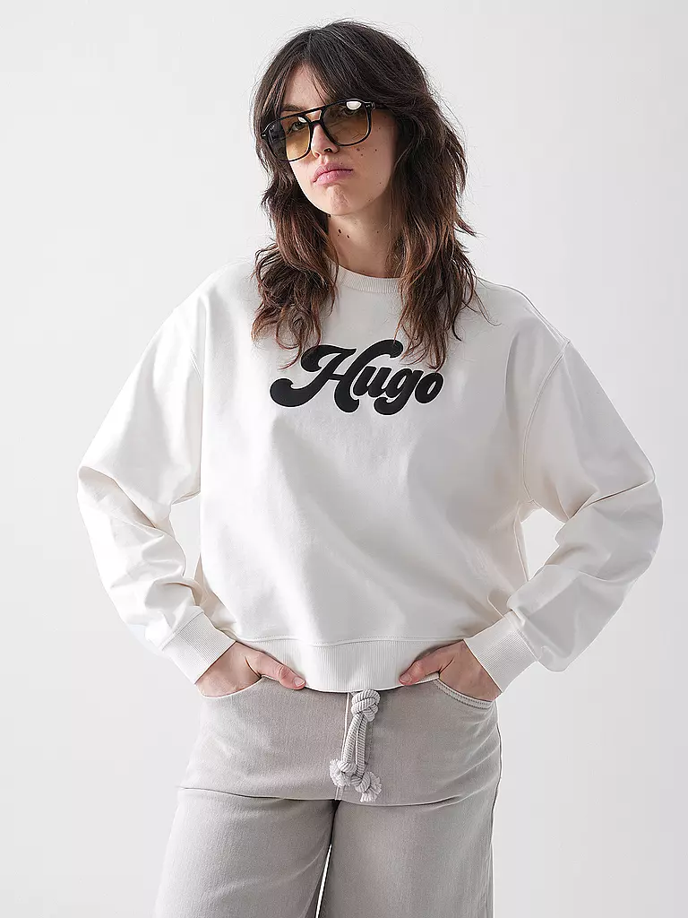 HUGO | Sweater DEROXINA | weiss