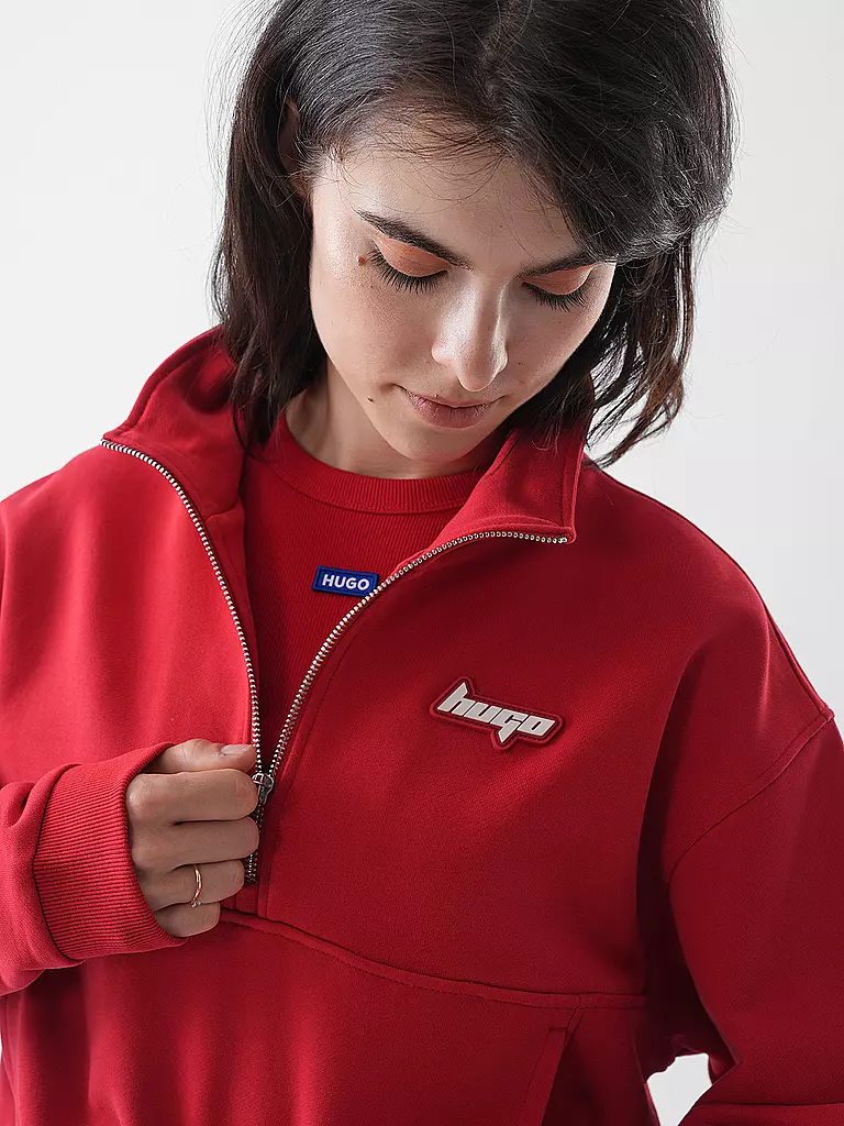 HUGO | Sweater DORATA_B | rot