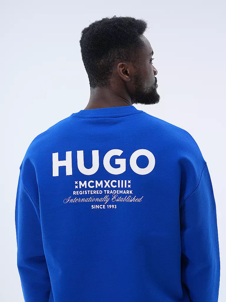 HUGO | Sweater NAVIU | blau