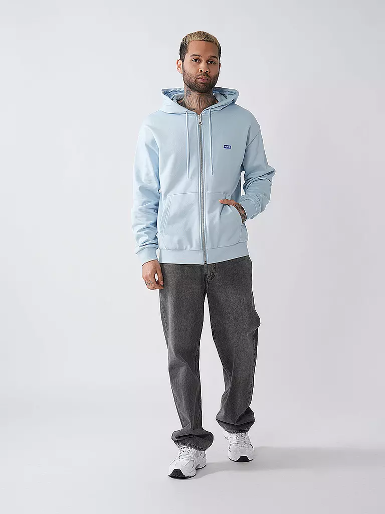 HUGO | Sweatjacke NADARASI | hellblau