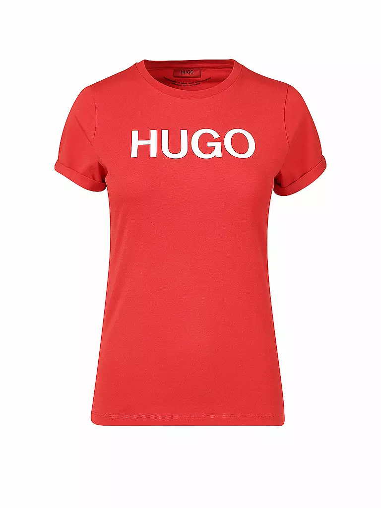 HUGO | T Shirt  Slim Fit | rot