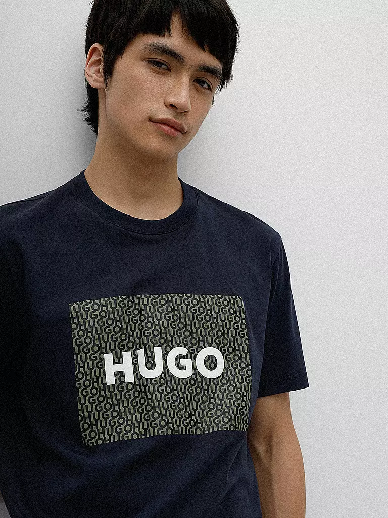 HUGO | T Shirt Duliveu Regular Fit | blau