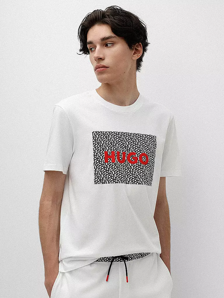 HUGO | T Shirt Duliveu Regular Fit | weiss