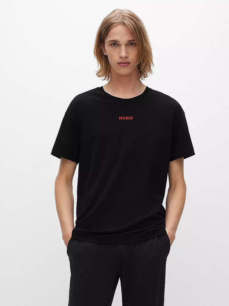 HUGO | T-Shirt - Loungeshirt | schwarz