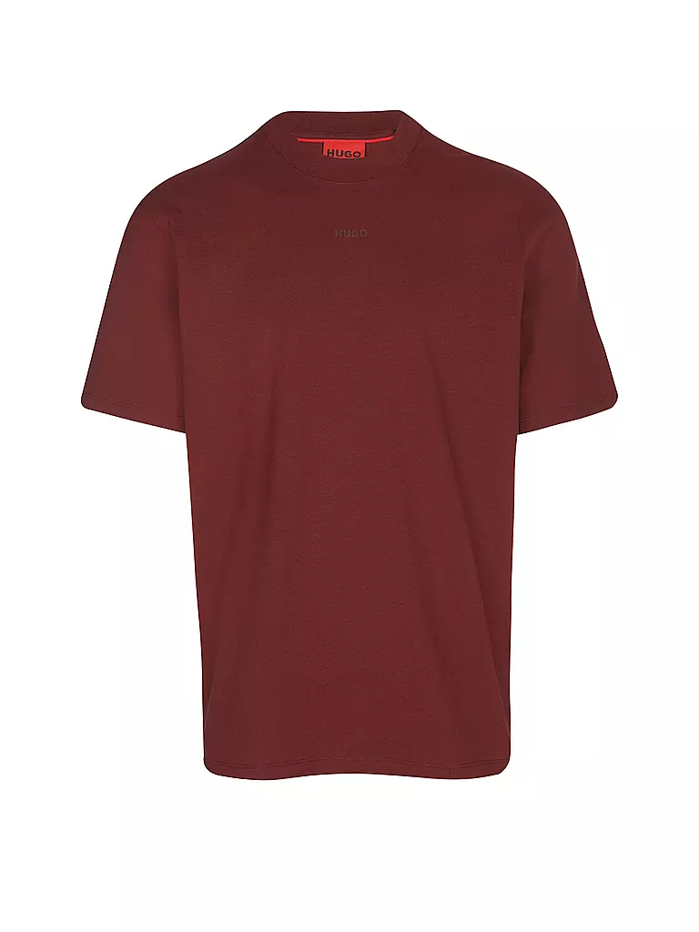 HUGO | T-Shirt  | dunkelrot