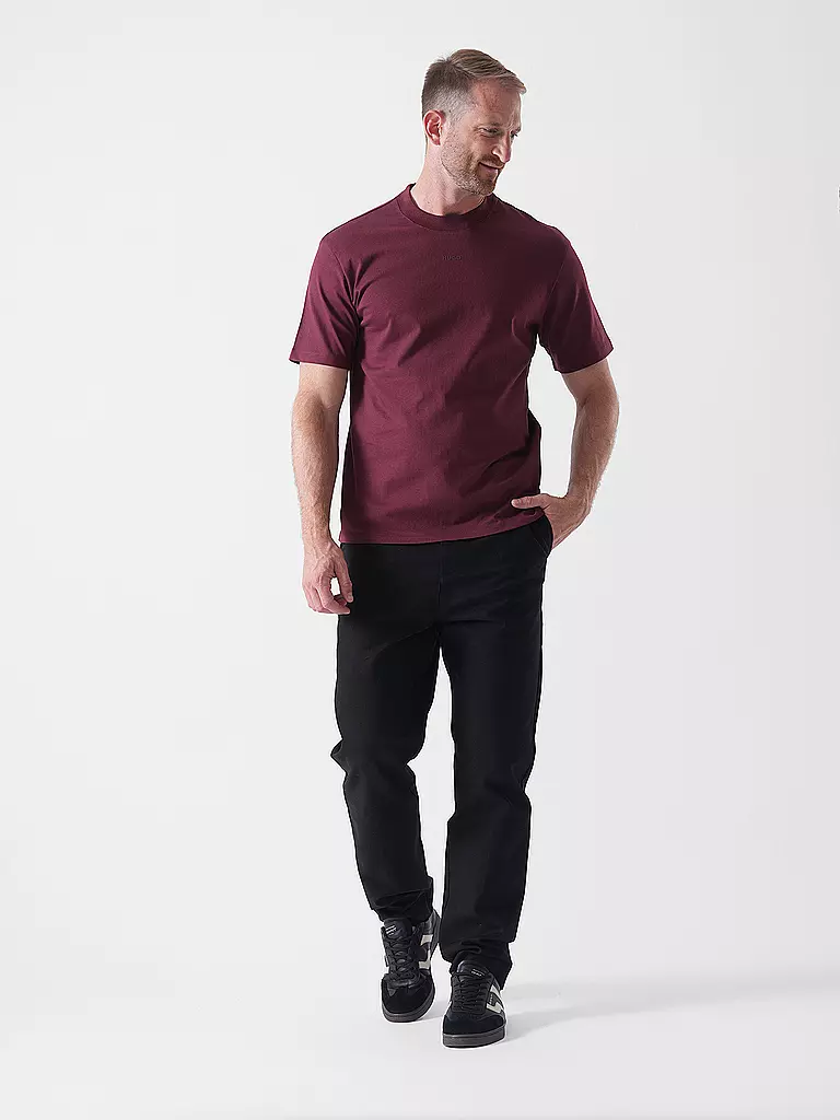 HUGO | T-Shirt  | dunkelrot