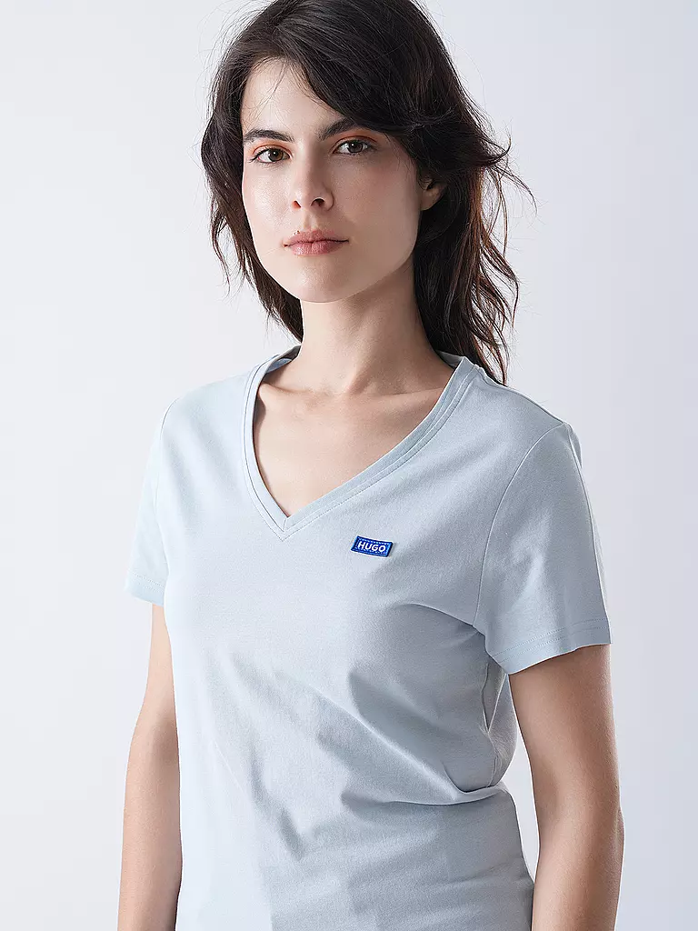 HUGO | T-Shirt  | hellblau