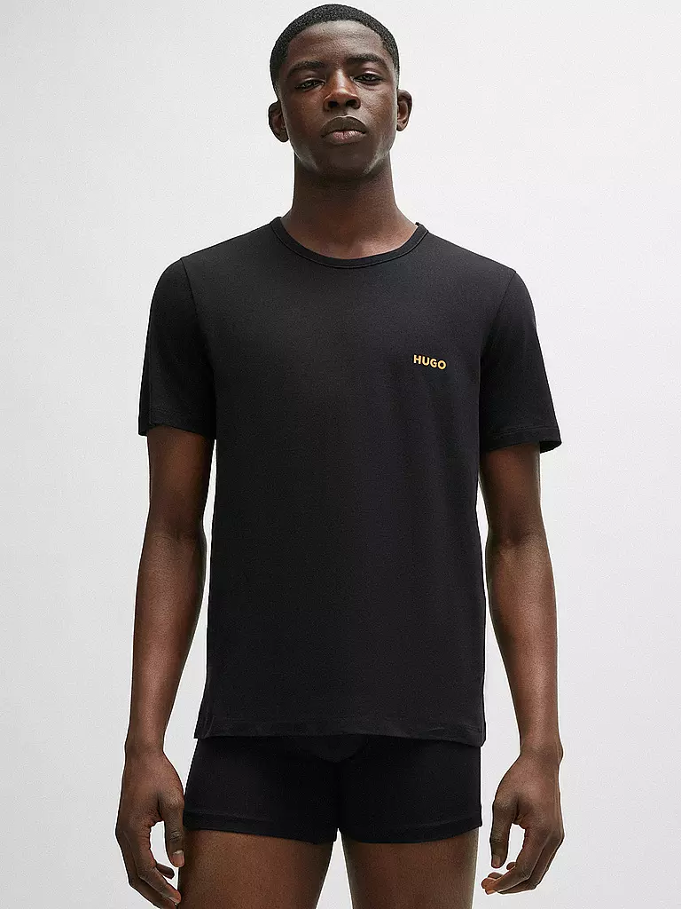 HUGO | T-Shirt 3er Pkg. TRIPLET | schwarz