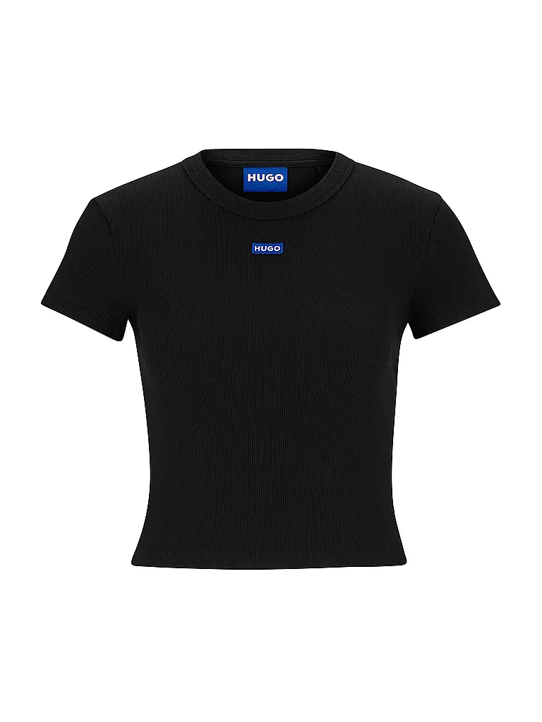 HUGO | T-Shirt Cropped Fit | schwarz