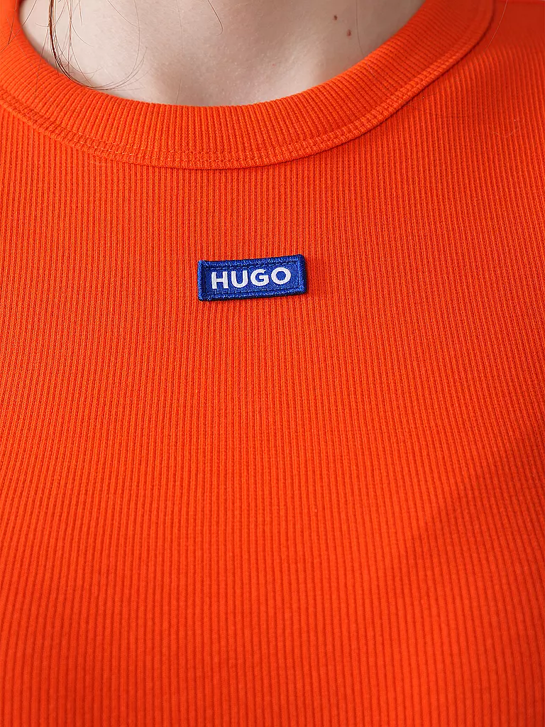 HUGO | T-Shirt Cropped Fit | hellgrün