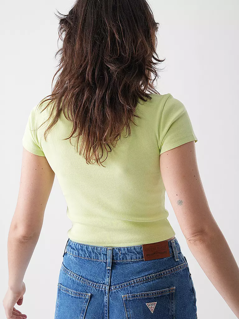 HUGO | T-Shirt Cropped Fit | hellgrün