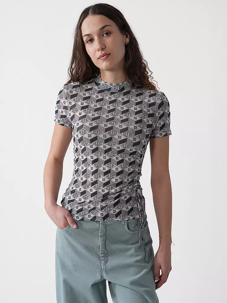 HUGO | T-Shirt DASTORIA | silber