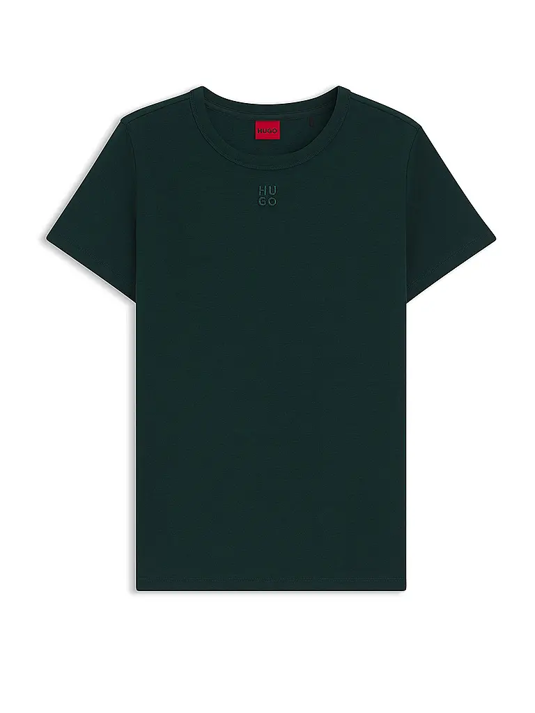 HUGO | T-Shirt DELORIS | dunkelgrün