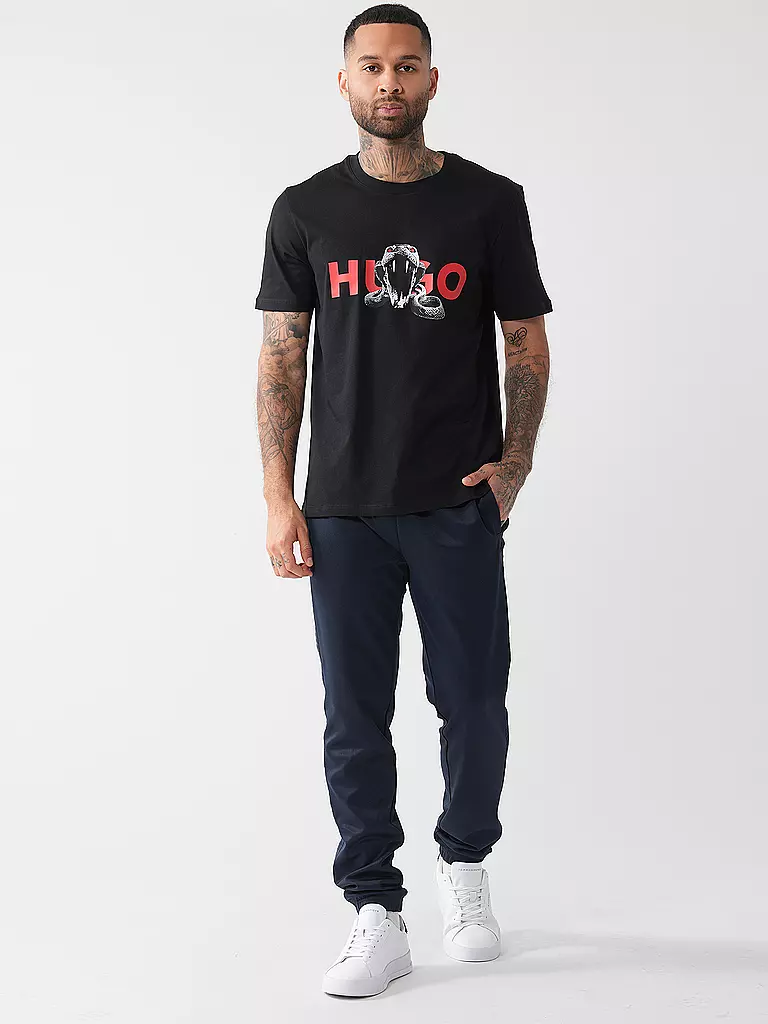 HUGO | T-Shirt DEYLADEC | schwarz