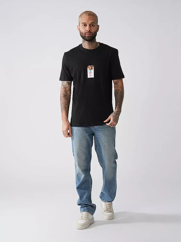 HUGO | T-Shirt DILESSES | schwarz