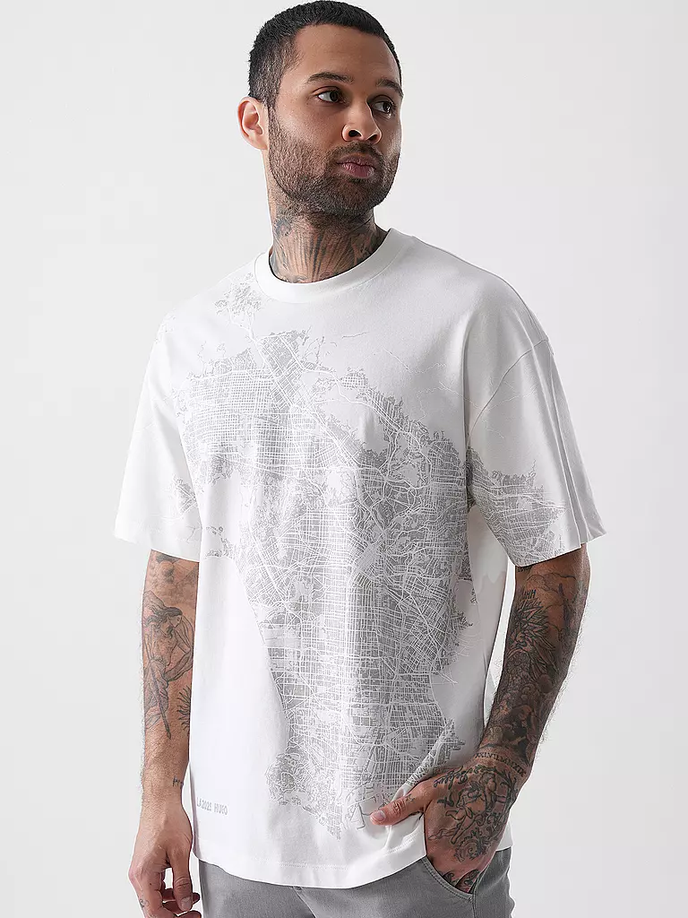 HUGO | T-Shirt DUGLOW | weiss