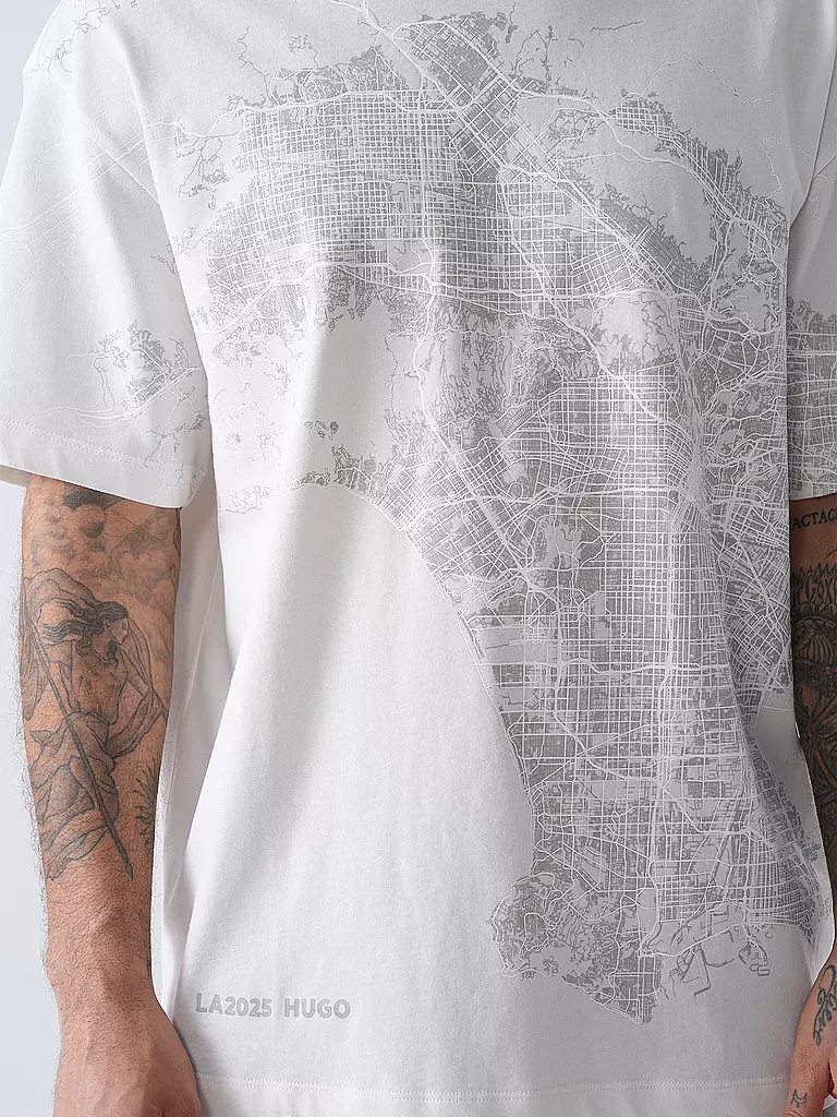 HUGO | T-Shirt DUGLOW | weiss
