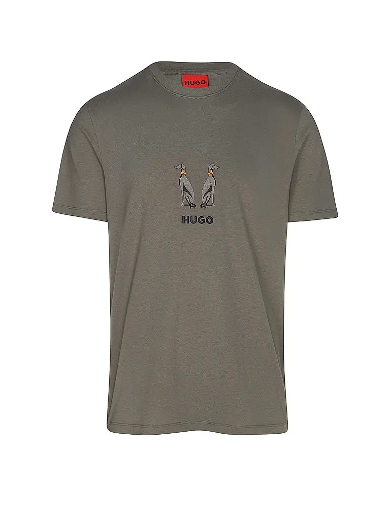 HUGO | T-Shirt DUGOLINI  | grau