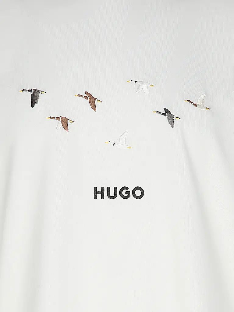 HUGO | T-Shirt DUGOLINI  | creme