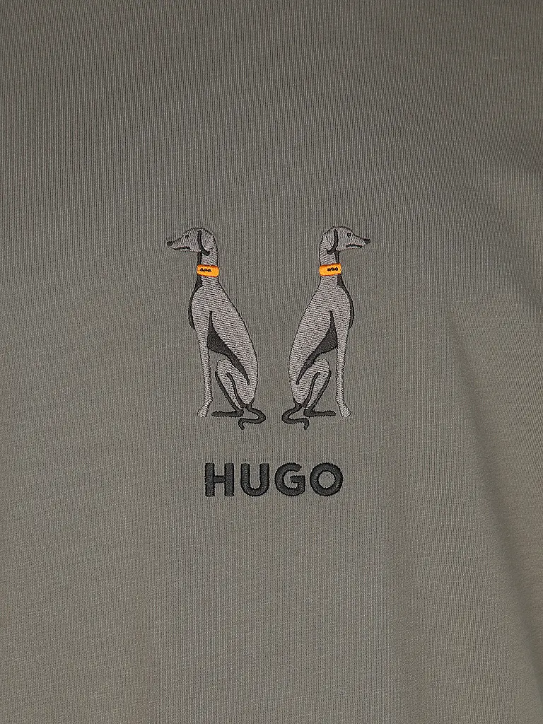 HUGO | T-Shirt DUGOLINI  | grau