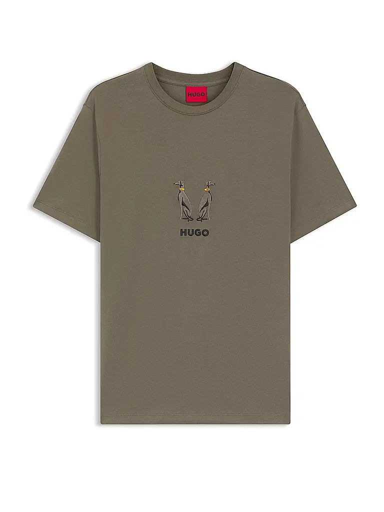 HUGO | T-Shirt DUGOLINI  | grau