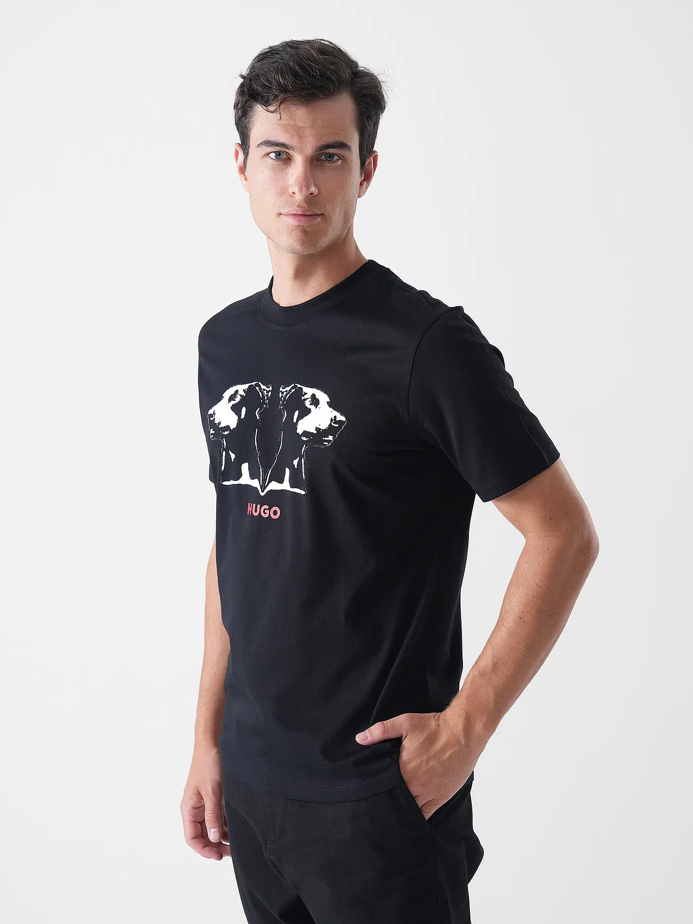 HUGO | T-Shirt DULIVIO | schwarz