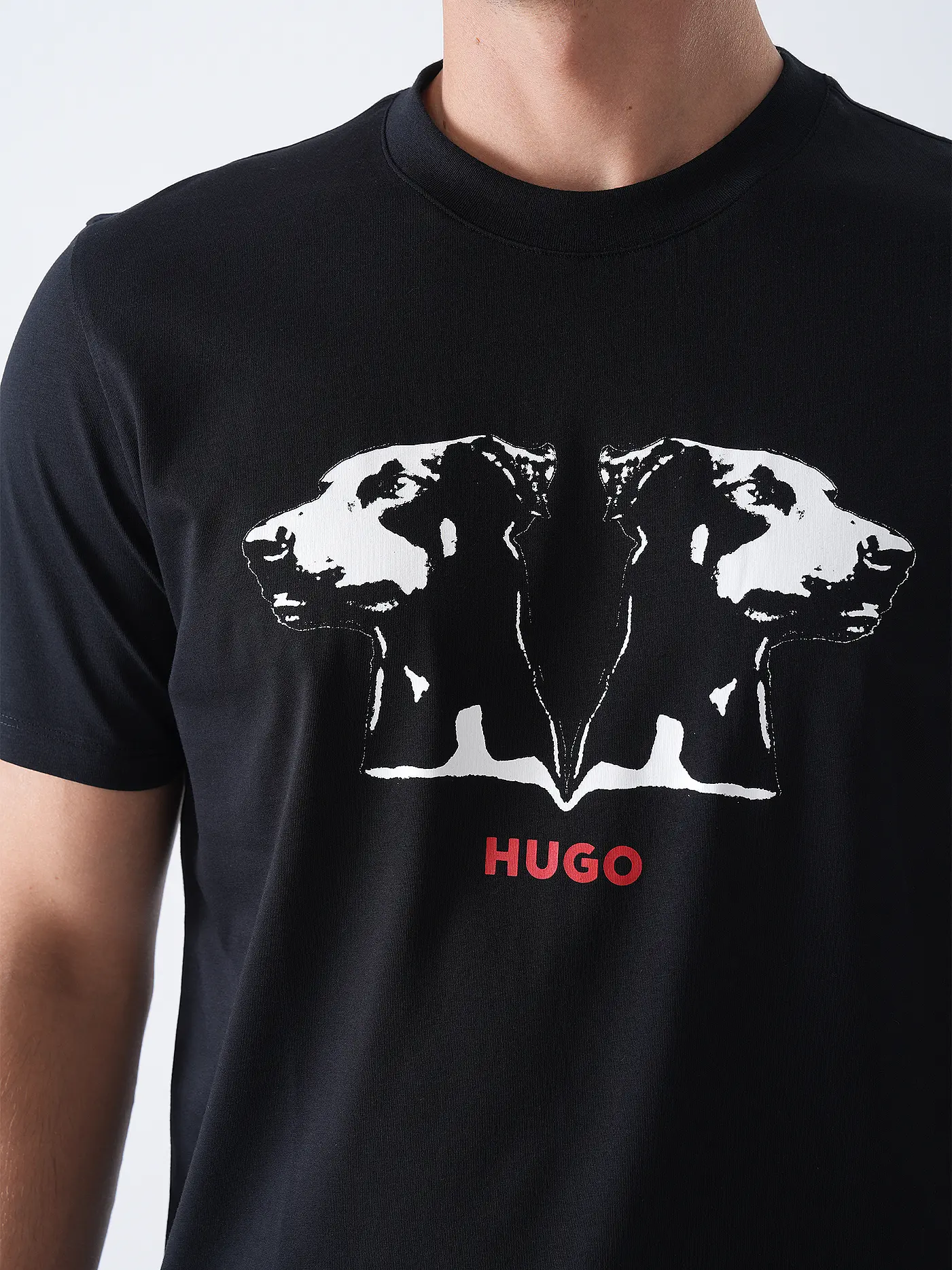 HUGO | T-Shirt DULIVIO | schwarz