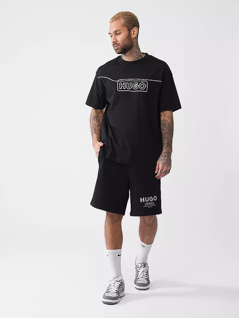 HUGO | T-Shirt NOIDERYO | schwarz