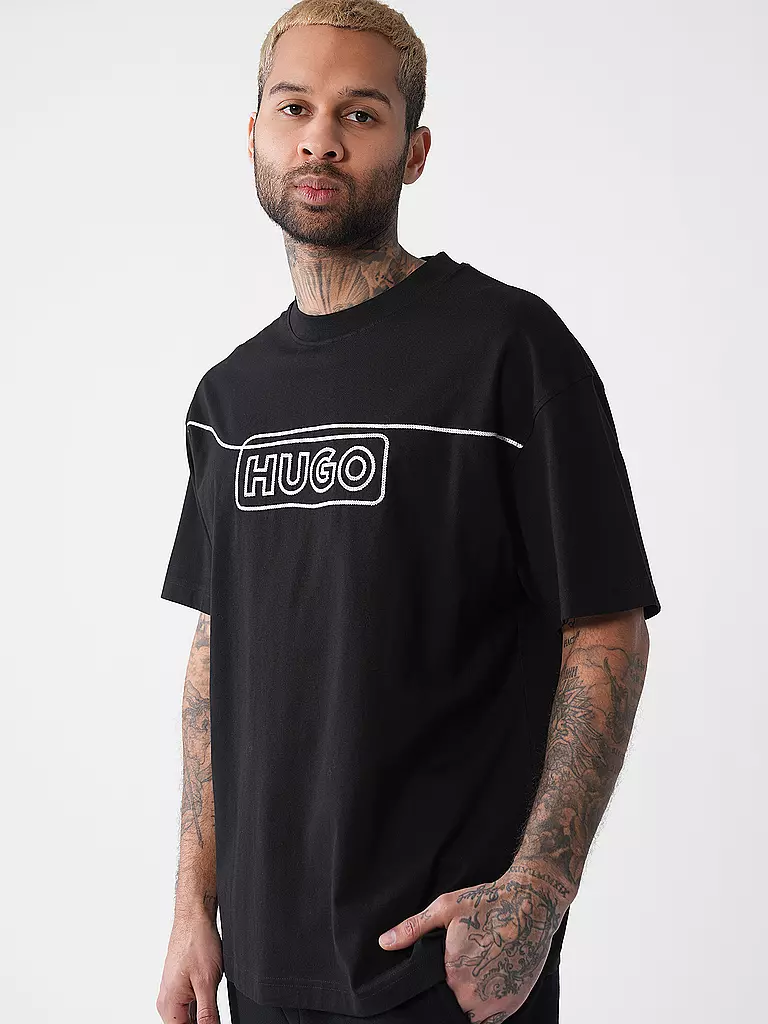 HUGO | T-Shirt NOIDERYO | schwarz