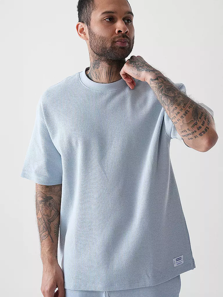HUGO | T-Shirt NUWAFFLE | hellblau