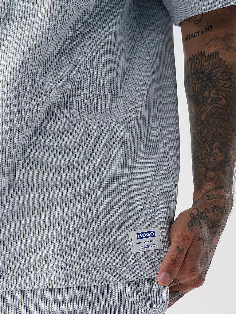 HUGO | T-Shirt NUWAFFLE | hellblau