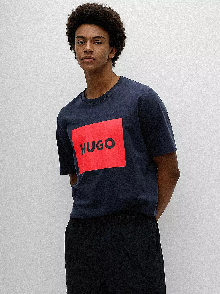 HUGO | T-Shirt Regular Fit DULIVE 222 | blau